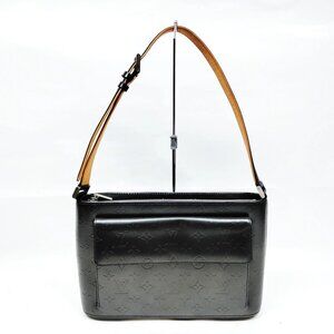 Authentic Louis Vuitton Alston Black Monogram Shoulder Bag mn660-121425